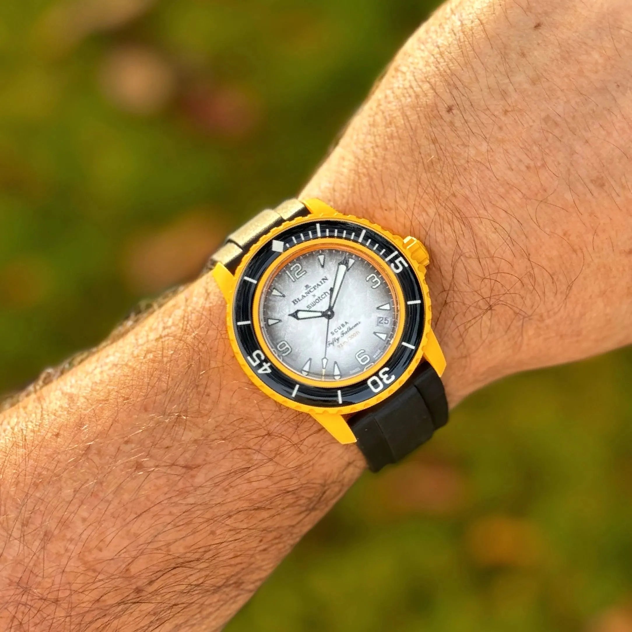 Rubber Strap for Swatch X Blancpain Fifty Fathoms Pacific Rubber Strap for Swatch X Blancpain Fifty Fathoms Pacific