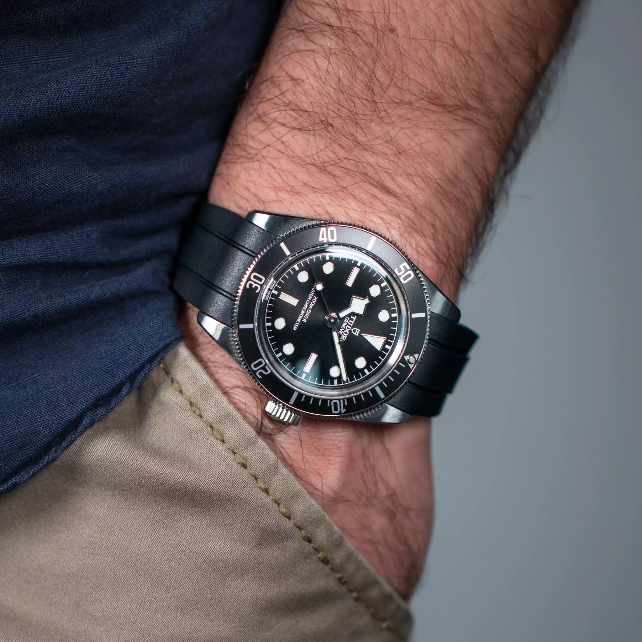 Rubber Strap for Tudor® Black Bay 41 Monochrome ZEALANDE®