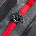 Rubber Strap for Swatch X Blancpain Scuba Fifty Fathoms Ocean of Storms Rubber Straps ZEALANDE Red Brushed Classic