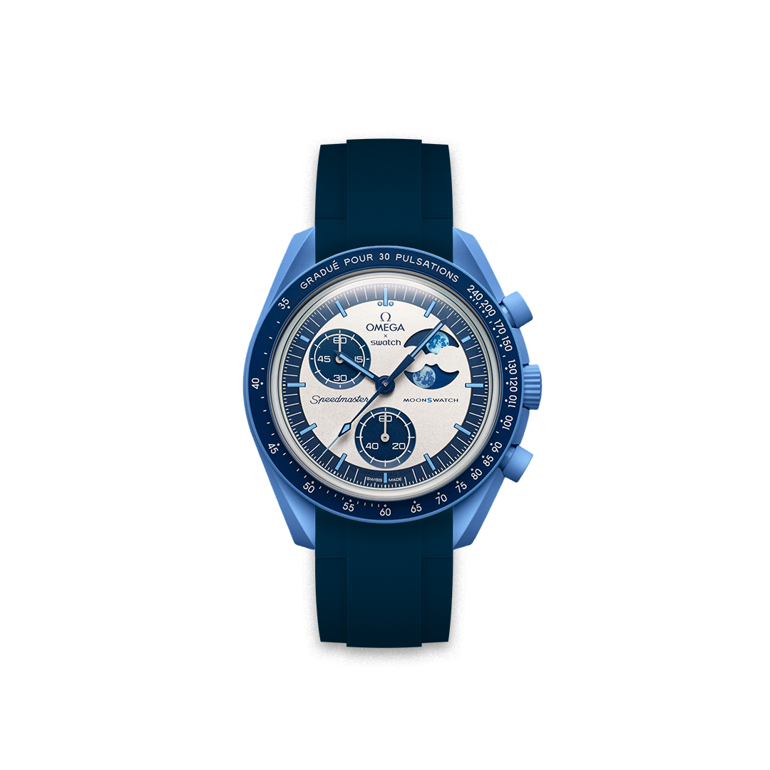 Rubber Strap for OMEGA® x Swatch Bioceramic MoonSwatch Super Blue