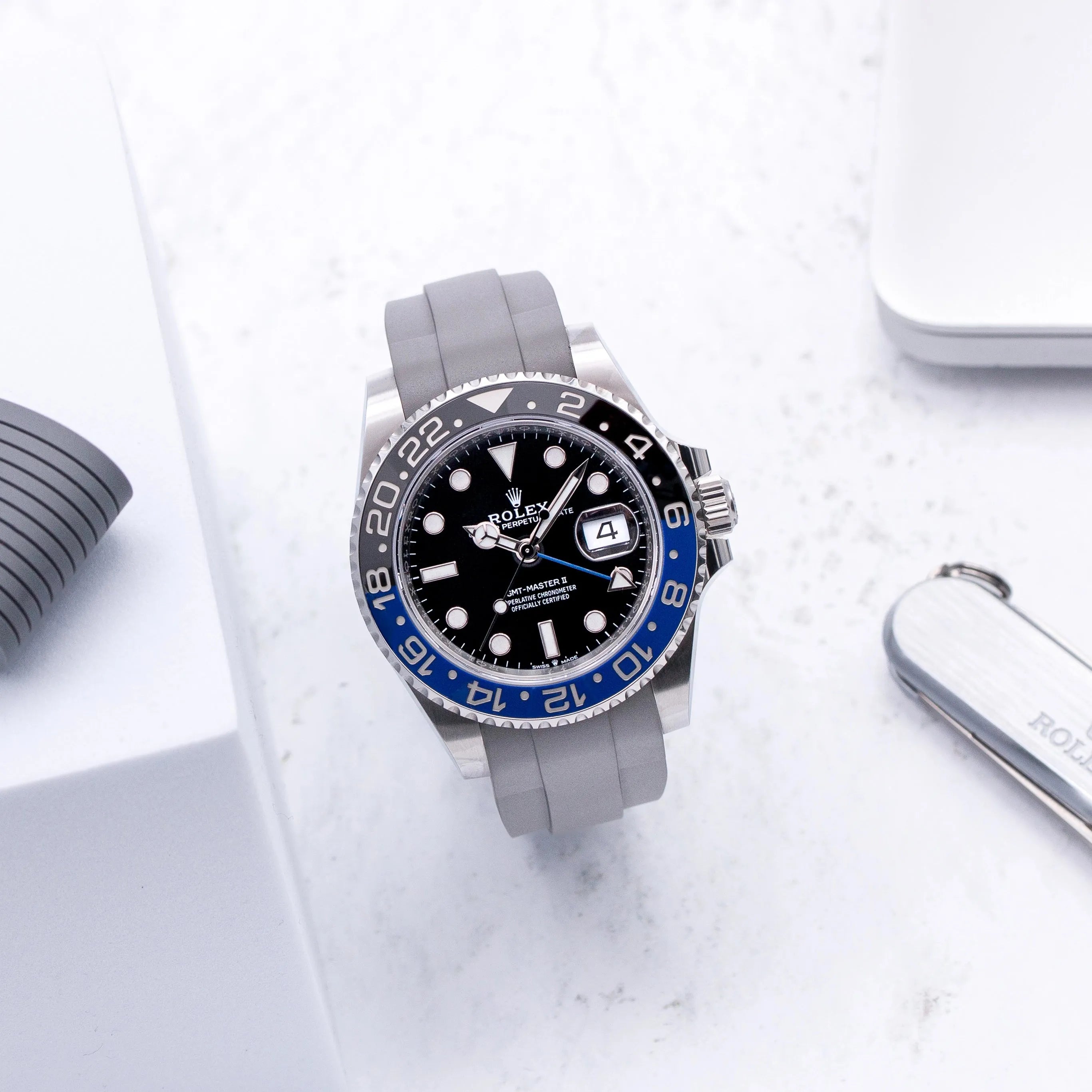 Strap Gmt Batman Watch Rubber Strap For Rolex GMT BLNR