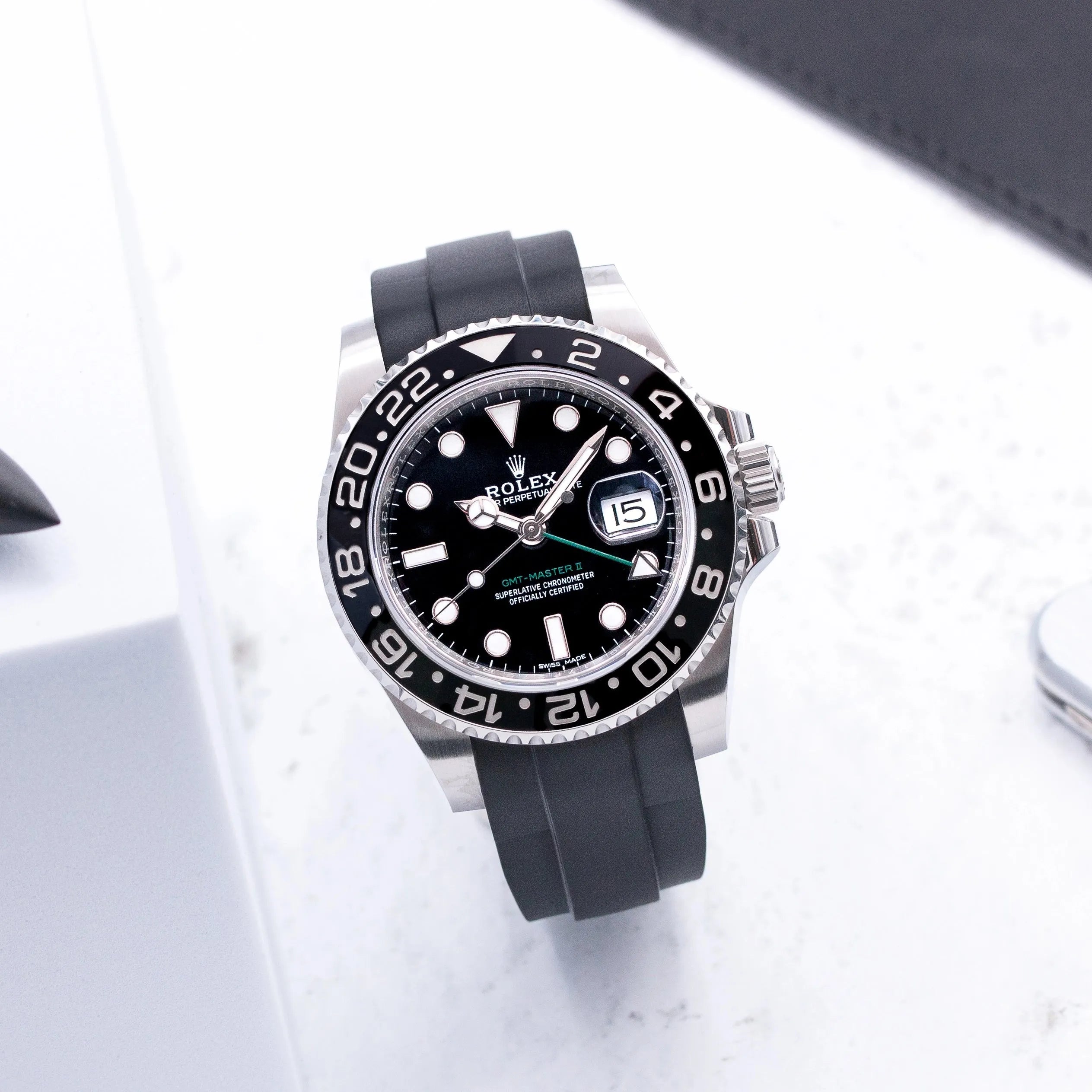 Rubber Strap for Rolex® GMT (6 digits) ZEALANDE® - Main Image