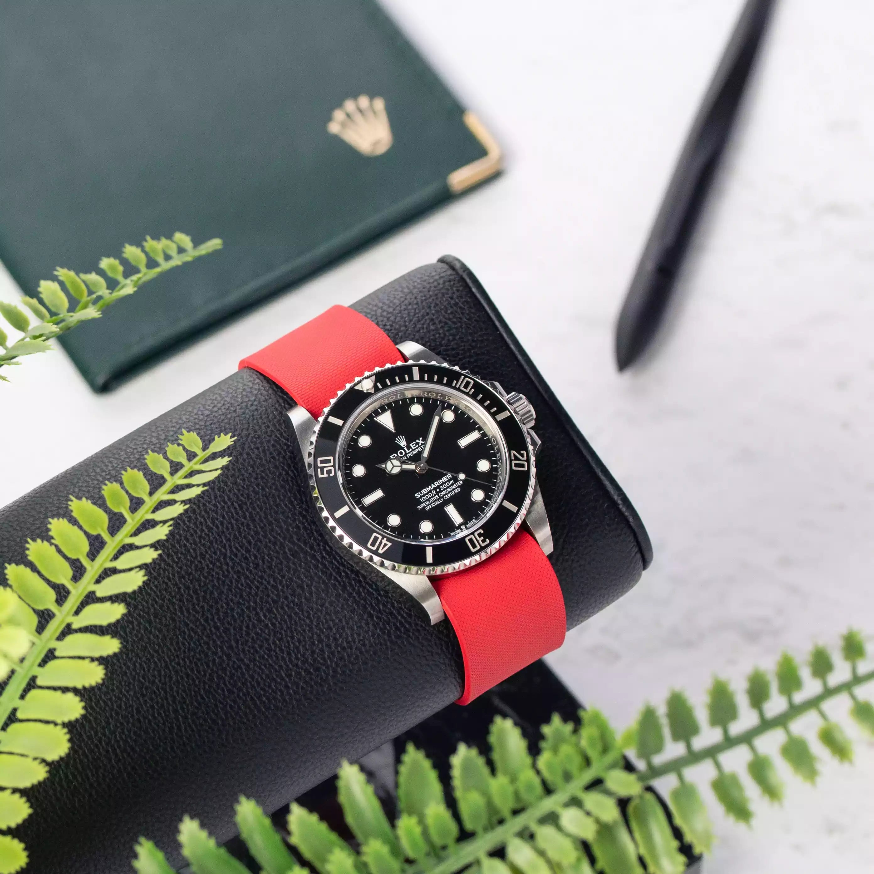 21mm wide NATO Single Pass Rubber Strap For Rolex®