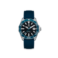Rubber Strap for TAG HEUER® Aquaracer Calibre 5 Blue Bezel in 41mm (Ref: WAY211X & WAY111X)