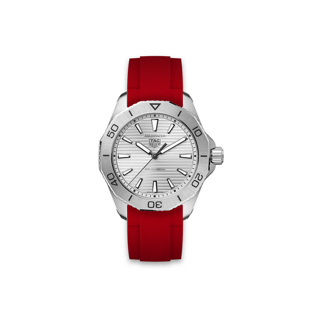 Rubber Strap Tag Heuer Aquaracer Pro 200 Grey WBP1111.BA0627