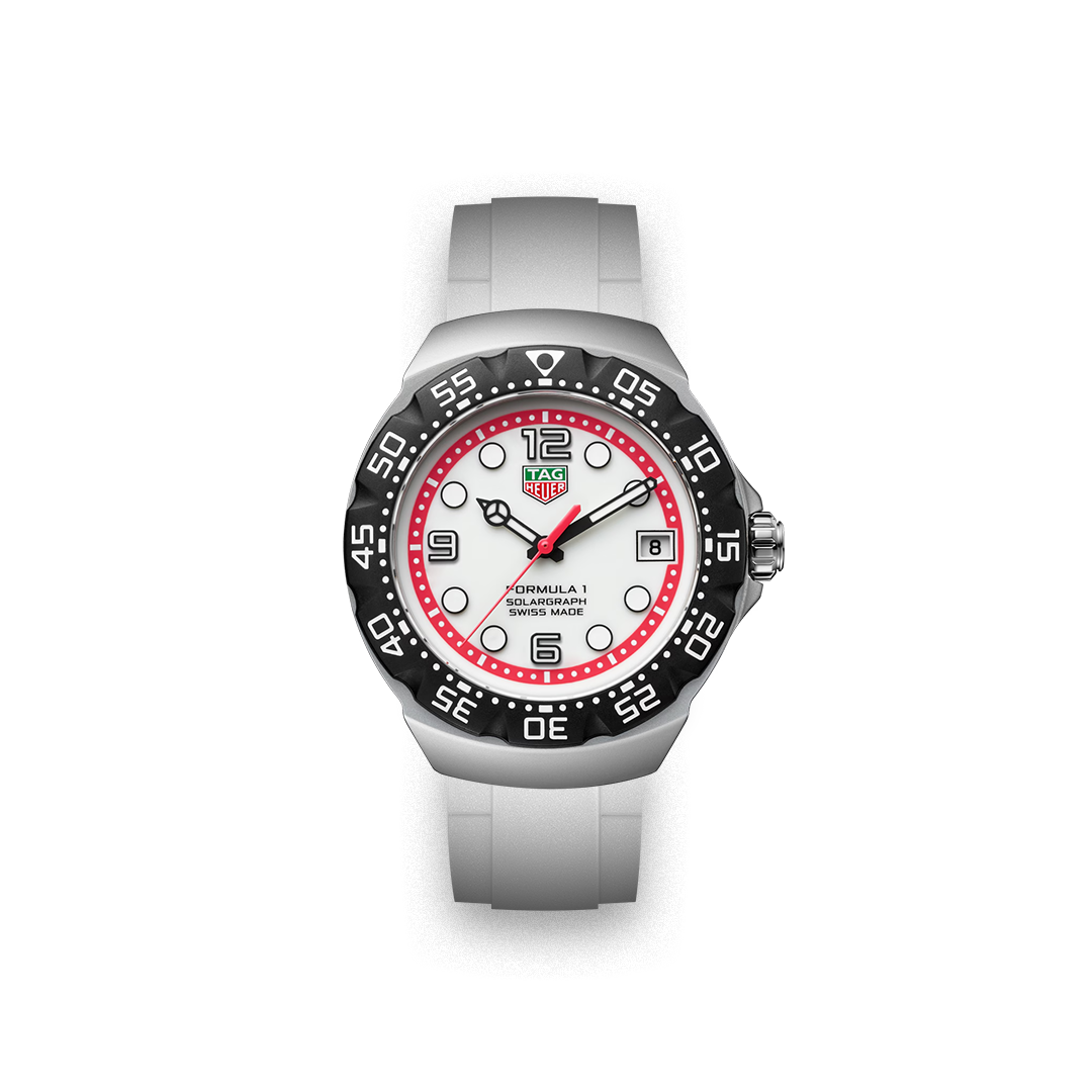 Straight Rubber Strap for Tag Heuer® Formula 1 Solargraph WBY111A