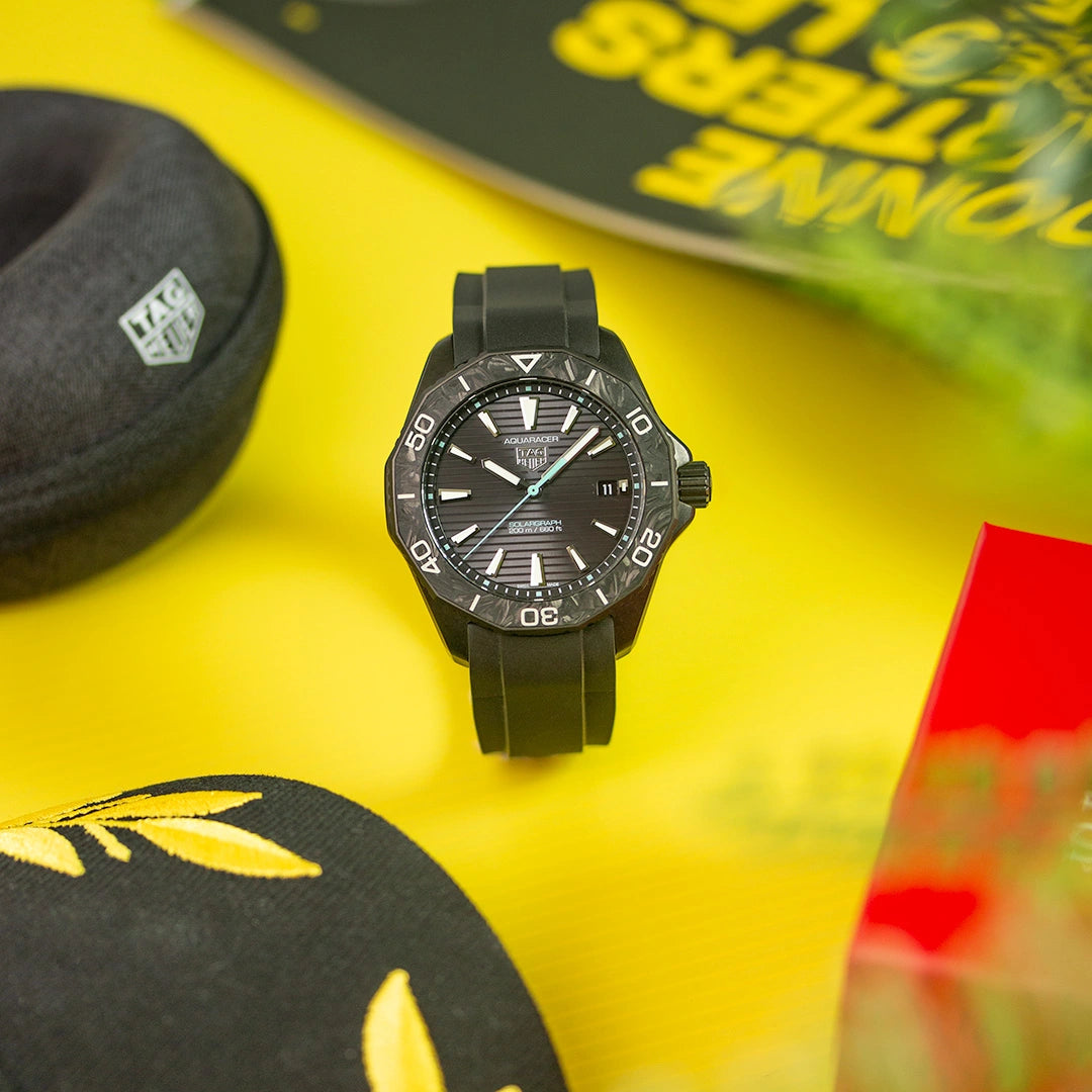 Rubber Strap Tag Heuer Aquaracer Proffessional 200 SOLARGRAPH