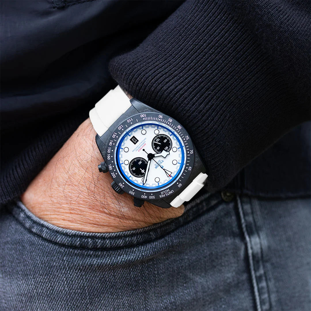 Straight Rubber Strap Tudor BLACK BAY Chronograph 