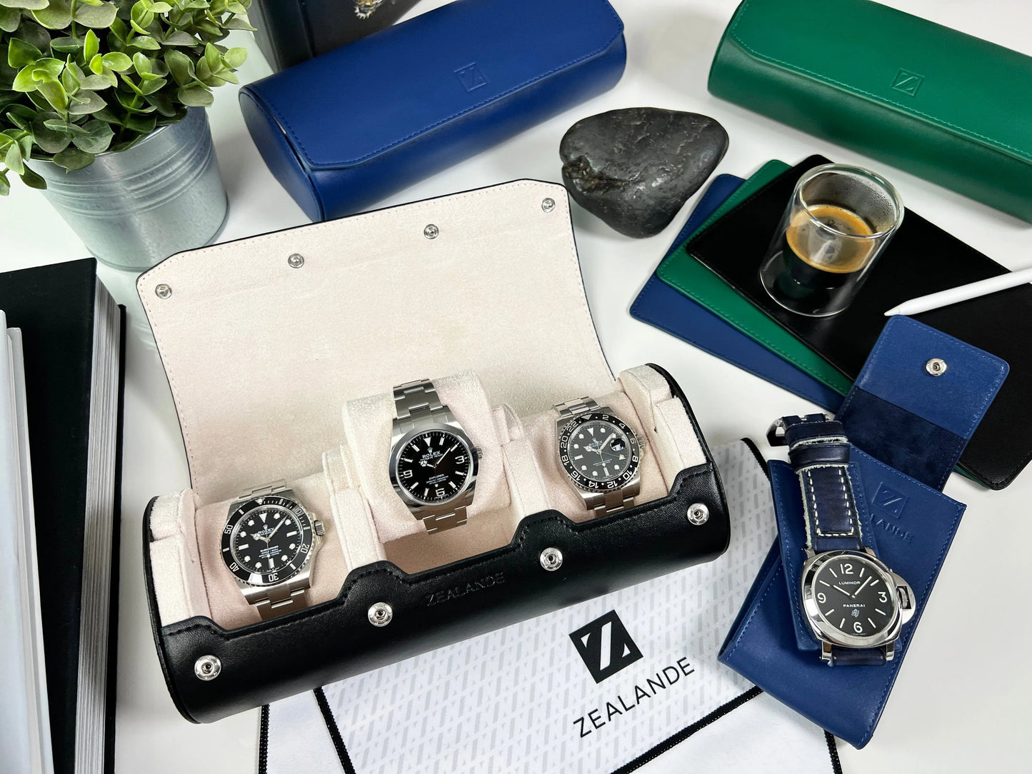 ZEALANDE LEATHER WATCH ROLL (3 COLORS) ZEALANDE