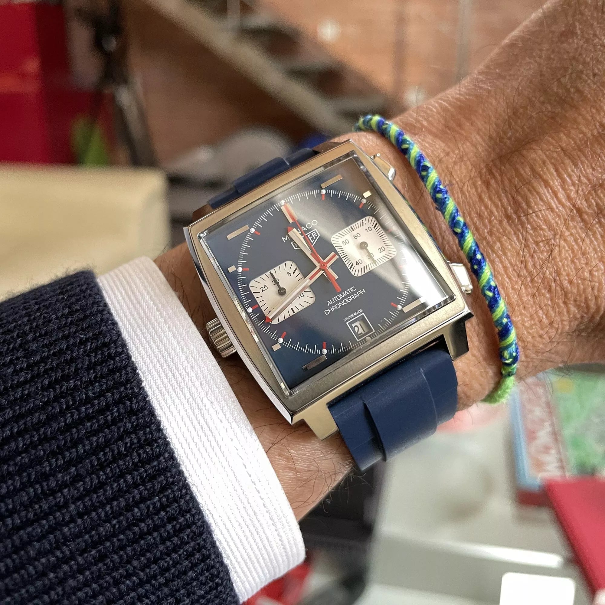 Monaco Calibre 11 Tag Monaco Watch Strap Rubber Strap For Tag