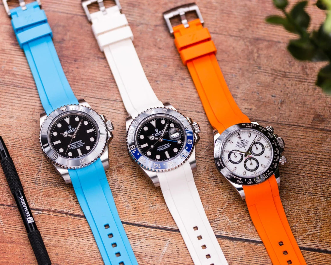 WHAT ARE THE MOST STRIKING RUBBER STRAP COLOUR COMBINATIONS YOU CAN WEAR?