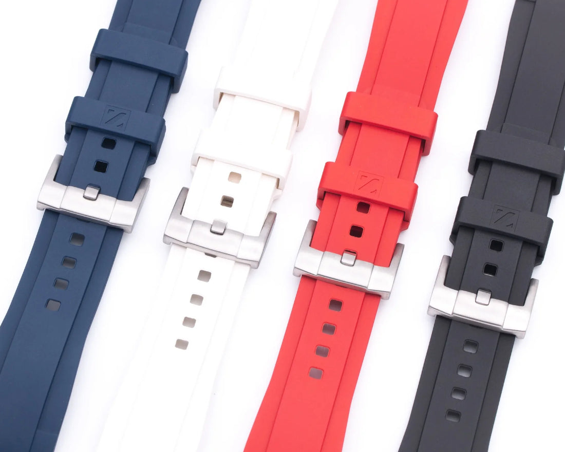 FKM RUBBER STRAPS VS SILICONE STRAPS