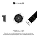 21mm wide OTAN Single Pass Rubber Strap For Tudor®