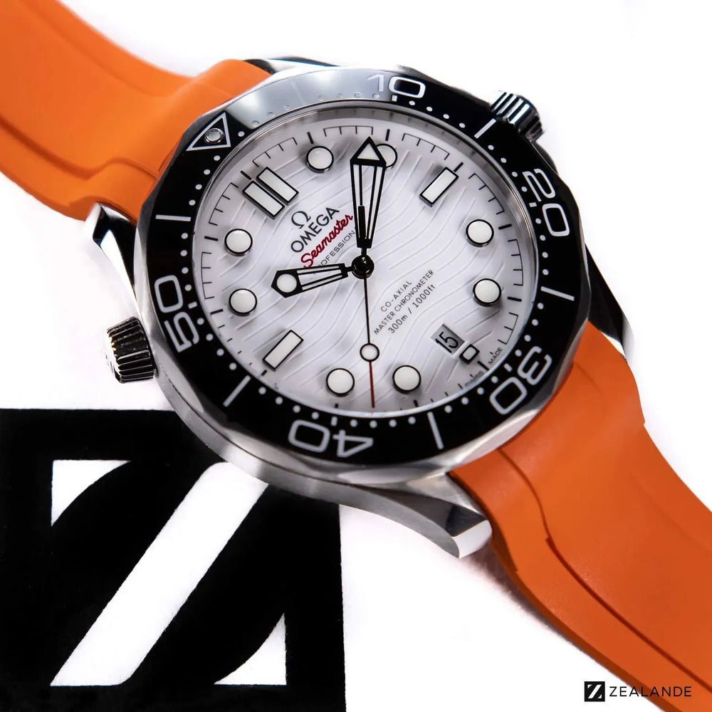 
                  
                    RUBBER STRAP FOR OMEGA® SEAMASTER DIVER 300M CO-AXIAL 42MM WHITE CERAMIC ZEALANDE 
                  
                