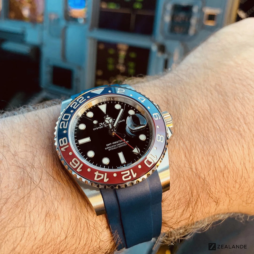 Rubber Strap for Rolex GMT 126710 BLRO 6 digits ZEALANDE