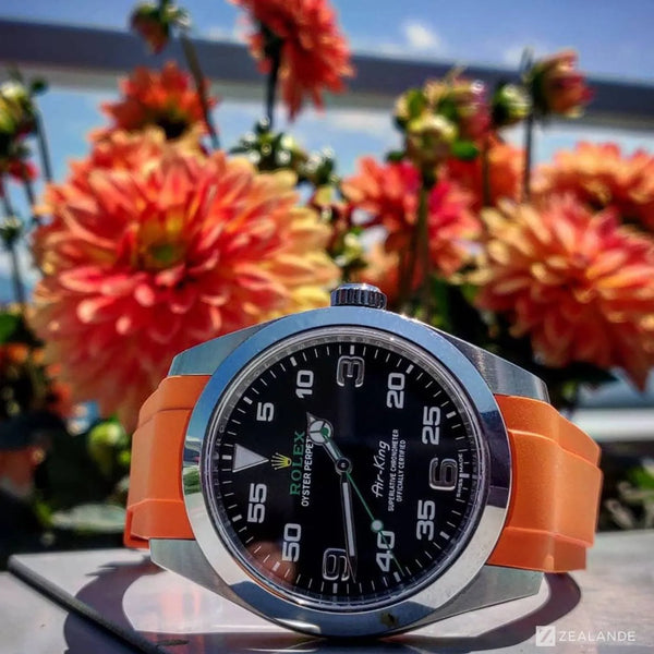 Rubber Strap for Rolex Air King 40 mm 6 digits ZEALANDE
