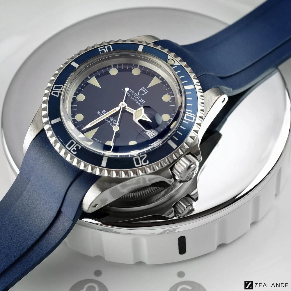 RUBBER STRAP FOR TUDOR� SUBMARINER (79090) ZEALANDE Blue fr 