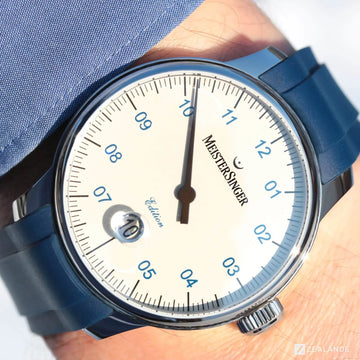 Meistersinger® N°3 43mm Curved End Rubber strap - ZEALANDE®