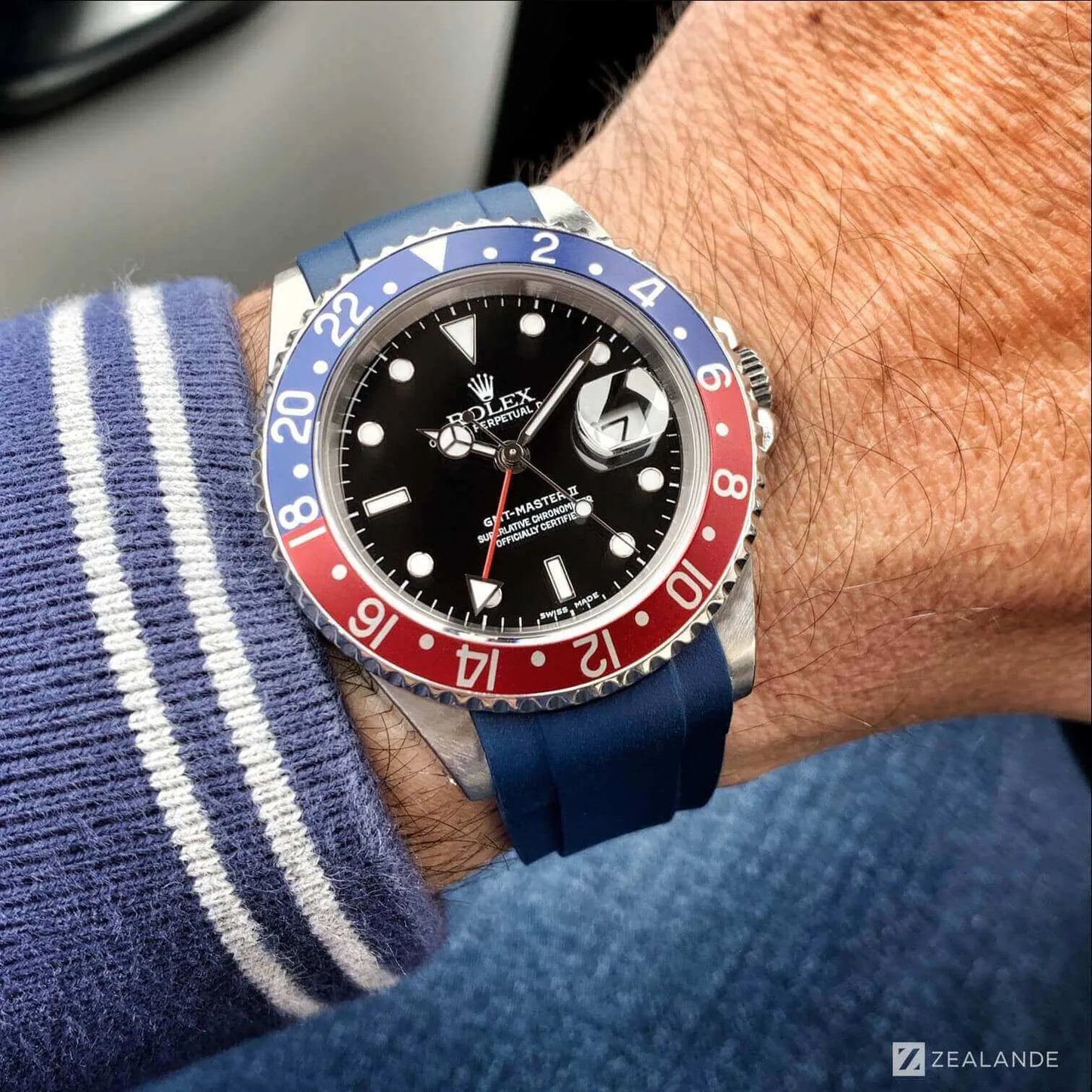 RUBBER STRAP FOR ROLEX� GMT (5 DIGITS) ZEALANDE 