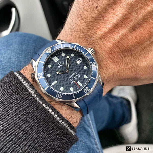 Rubber Strap for Omega Seamaster Diver 300m James Bond ZEALANDE