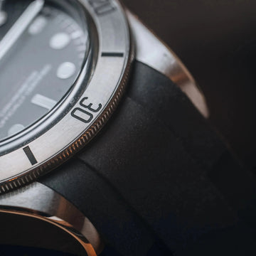 Expertly crafted Rubber Strap for Tudor BLACK BAY 41 Steel Bezel