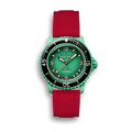 Rubber Strap for Swatch X Blancpain Scuba Fifty Fathoms Idian Ocean Rubber Straps ZEALANDE Red Brushed Classic