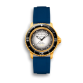 bracelet en caoutchouc pour Swatch X Blancpain Scuba Fifty Fathoms Pacific Ocean bracelets en caoutchouc ZEALANDE Blue Brushed Classic