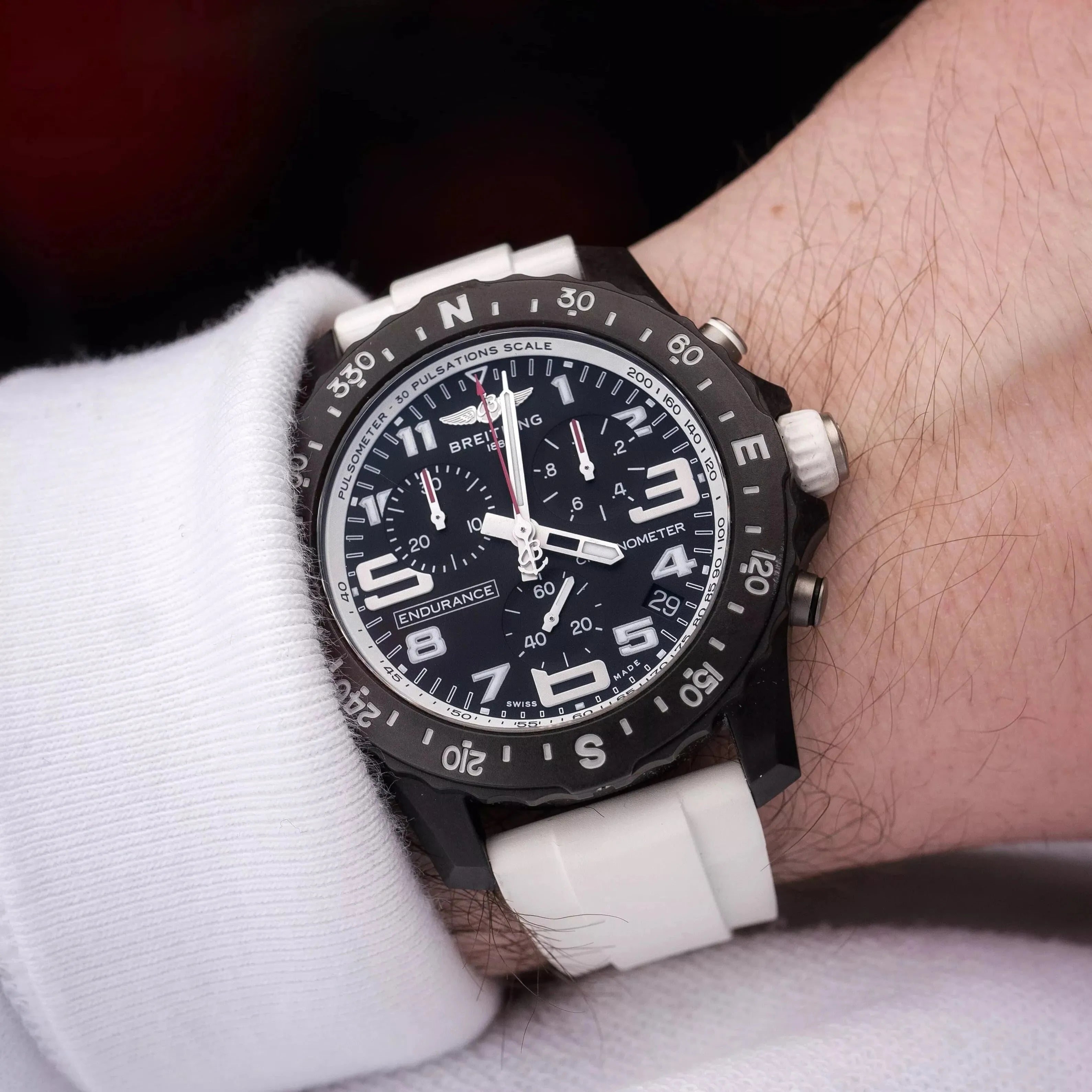 Straight Rubber Strap For Breitling® Endurance Pro