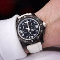Droit bracelet en caoutchouc Pour Breitling® Endurance Pro bracelets en caoutchouc  ZEALANDE Blanc Brossé Classique