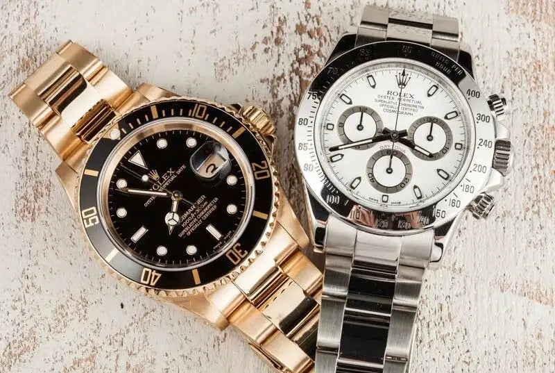 Rolex gold submariner 16618 and daytona 116520