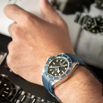Kautschukband für Tudor® Black Bay 41 Blaue Lünette ZEALANDE®