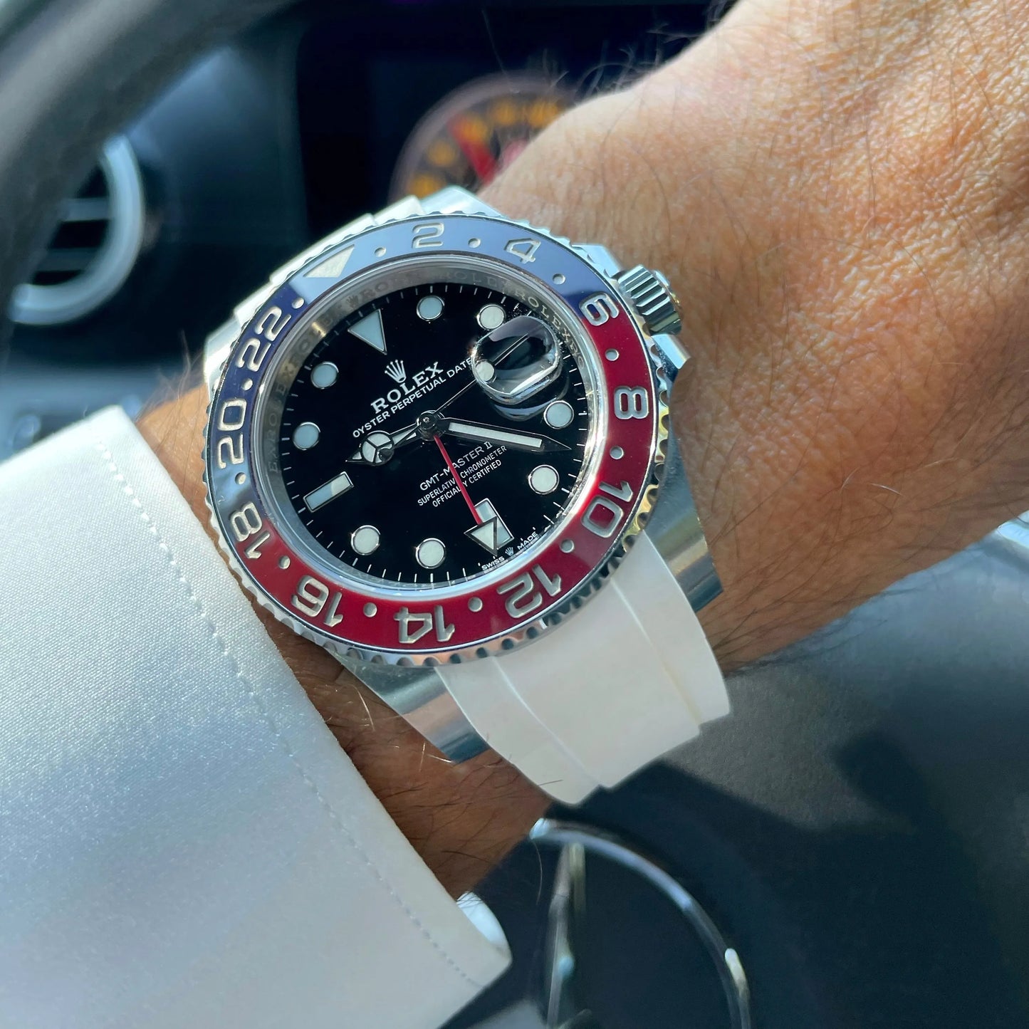 Rubber Strap for ROLEX® GMT 126710 BLRO (6 Digits) ZEALANDE 