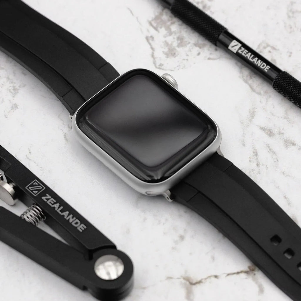 Rubber Strap Apple Watch with 42 44 45mm cases 22mm wide ZEALANDE