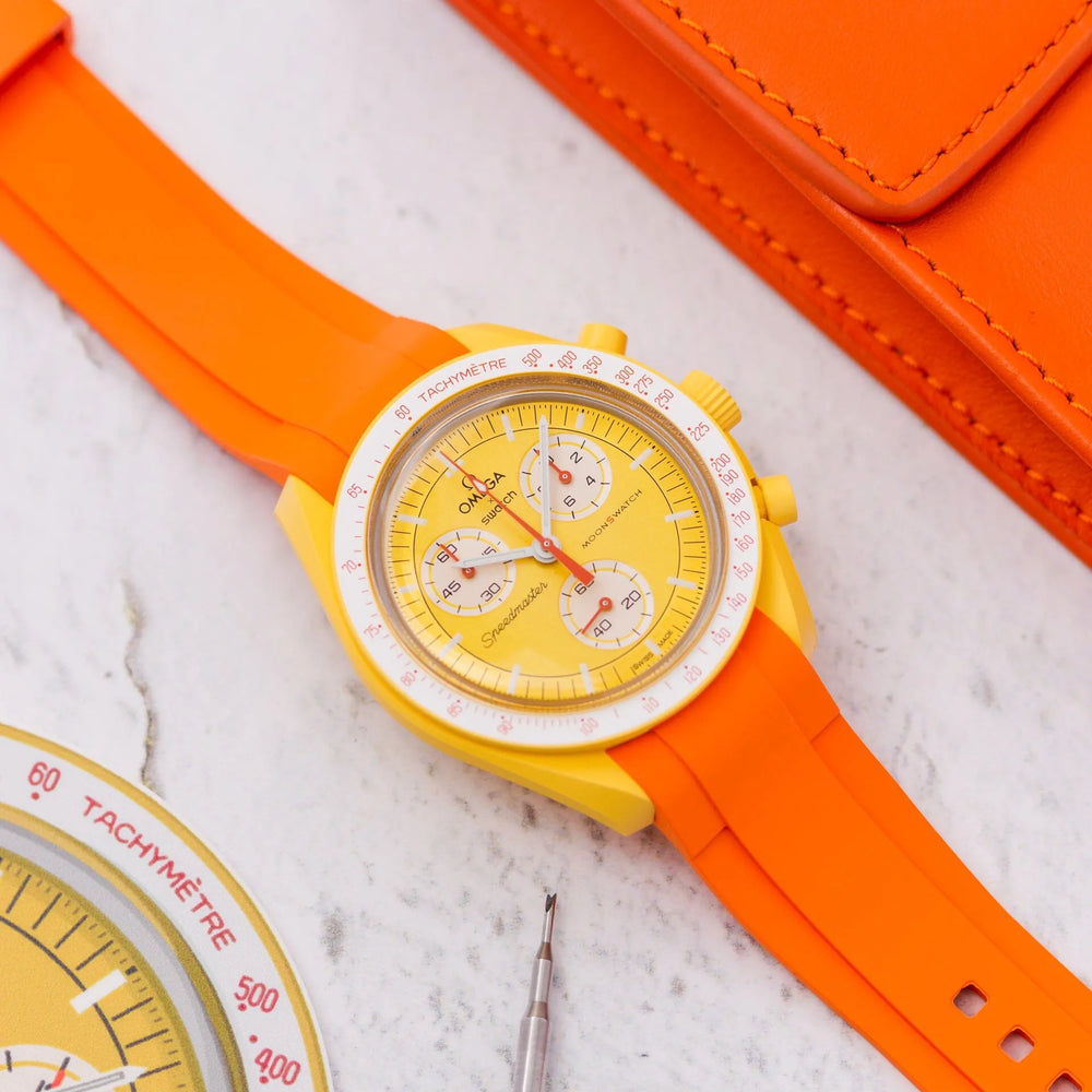 Rubber Strap for OMEGA® X Swatch Bioceramic MoonSwatch "Sun" Rubber Straps ZEALANDE 