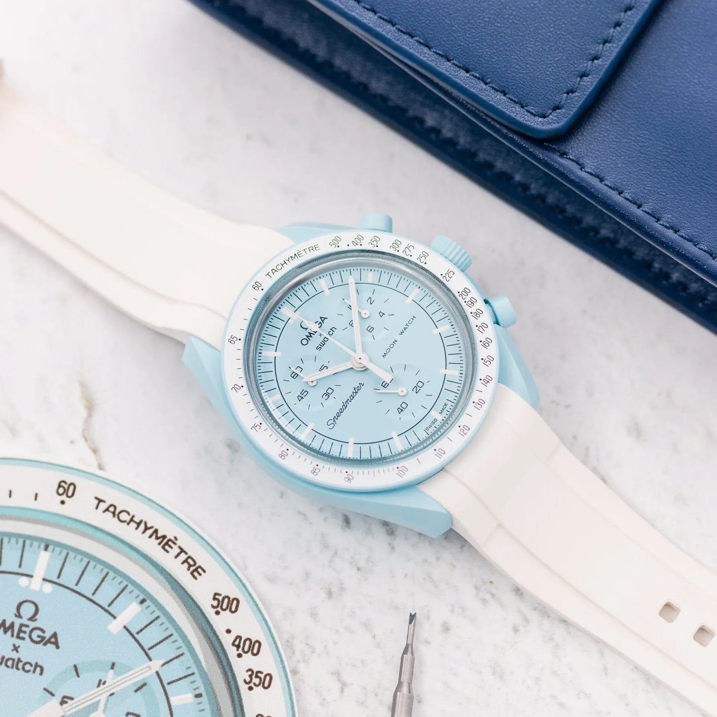 Rubber Strap for OMEGA® X Swatch Bioceramic MoonSwatch "Uranus" Rubber Straps ZEALANDE 