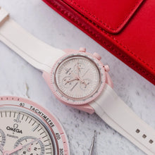  Rubber Strap for OMEGA® X Swatch Bioceramic MoonSwatch "Venus" Rubber Straps ZEALANDE White Brushed Classic