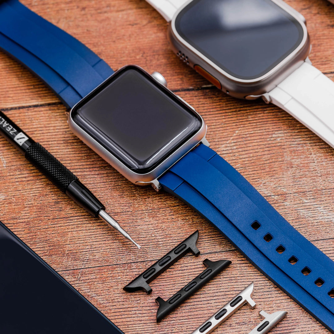 Rubber Strap Apple Watch with 38 40 41mm cases 22mm wide ZEALANDE
