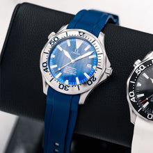  Rubber Strap for OMEGA® Seamaster Diver 300M Peter Blake Blue Dial