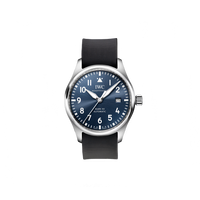 Bracelet en caoutchouc NATO simple passe-montre de 20 mm de large pour montre aviateur IWC® Mark XX, cadran bleu