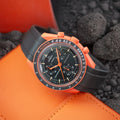 Rubber Strap for OMEGA X Swatch Bioceramic MoonSwatch Lava