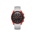 Rubber Strap for OMEGA X Swatch Bioceramic MoonSwatch Lava