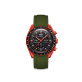 Rubber Strap for OMEGA X Swatch Bioceramic MoonSwatch Lava