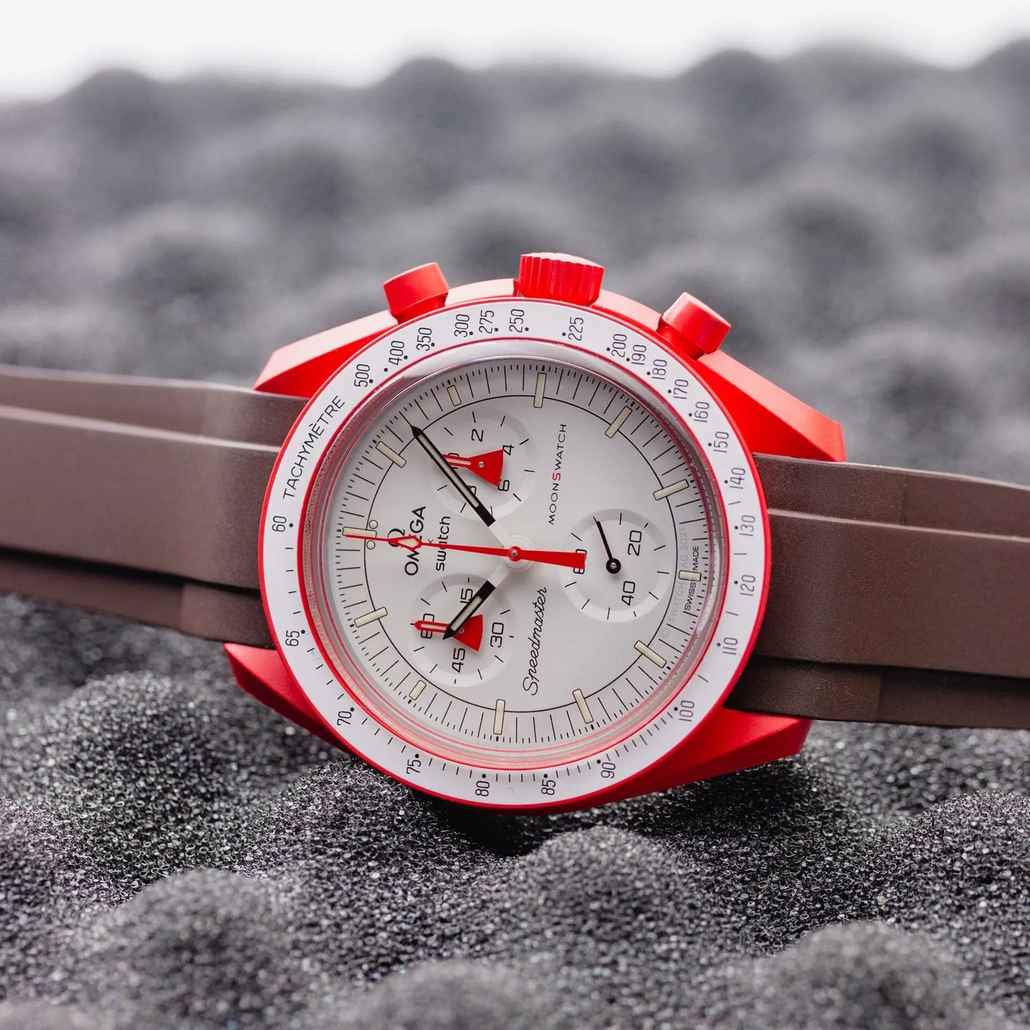 Rubber Strap for OMEGA® X Swatch Bioceramic MoonSwatch "MARS" Rubber Straps ZEALANDE 