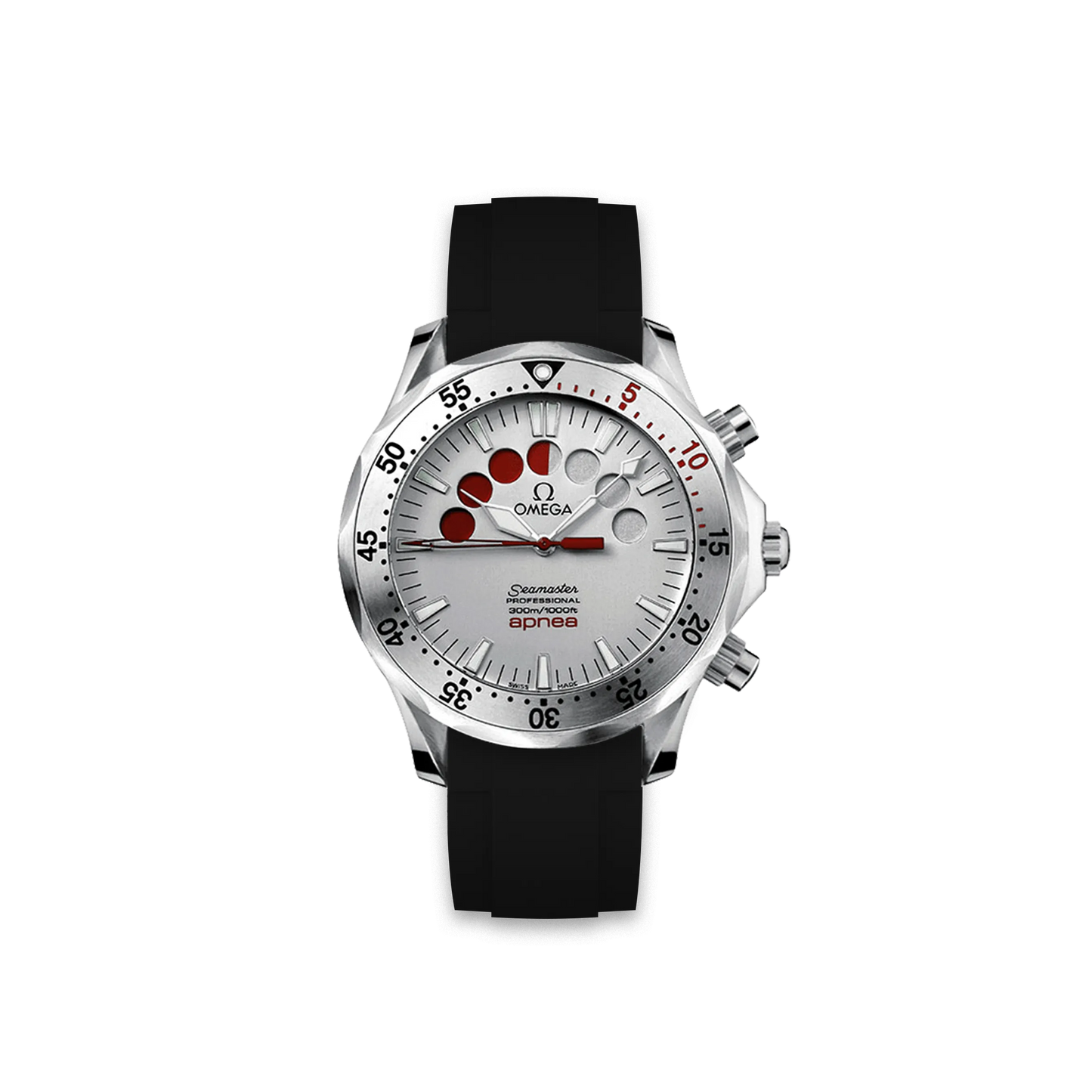 Rubber Strap for OMEGA® Seamaster Diver 300M "Apnea" White