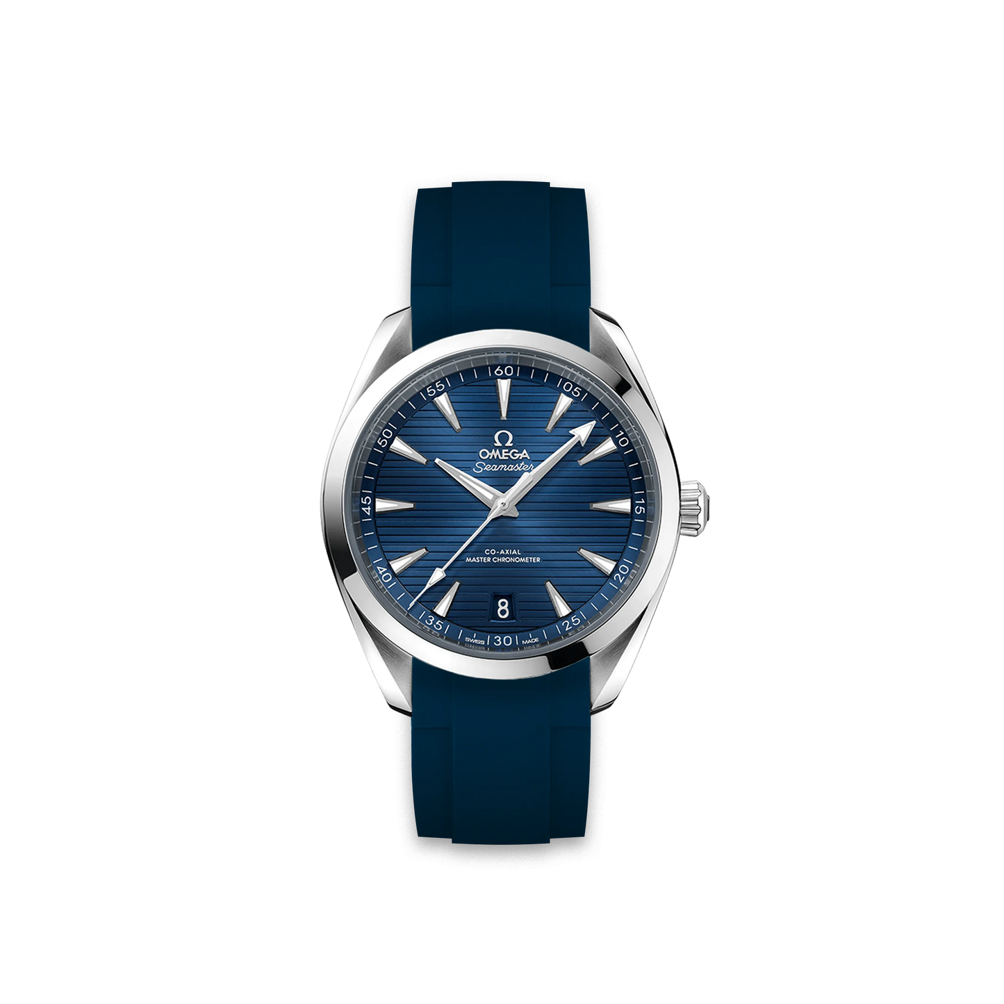 Rubber Strap for OMEGA® Seamaster AQUA TERRA 150M CO‑AXIAL 41MM Blue