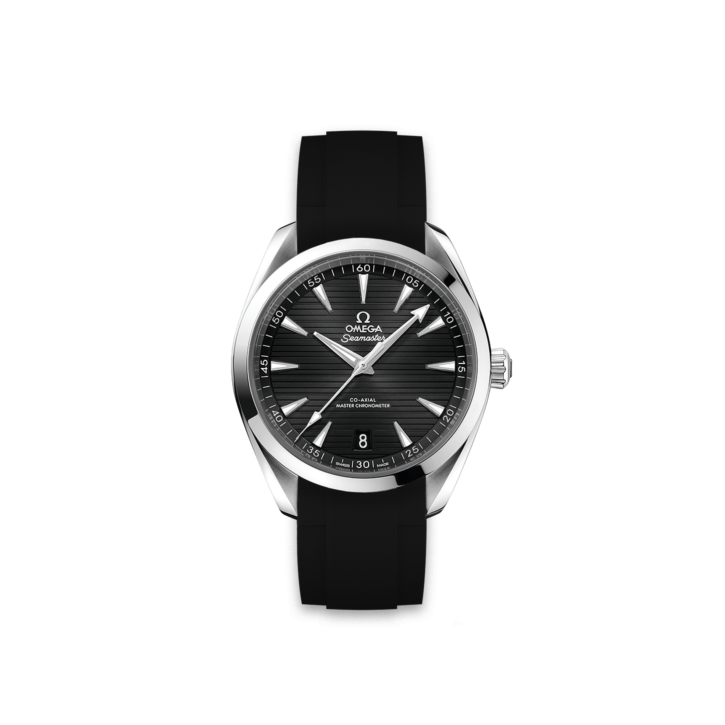 Rubber Strap for OMEGA® Seamaster AQUA TERRA 150M CO‑AXIAL 41MM Black