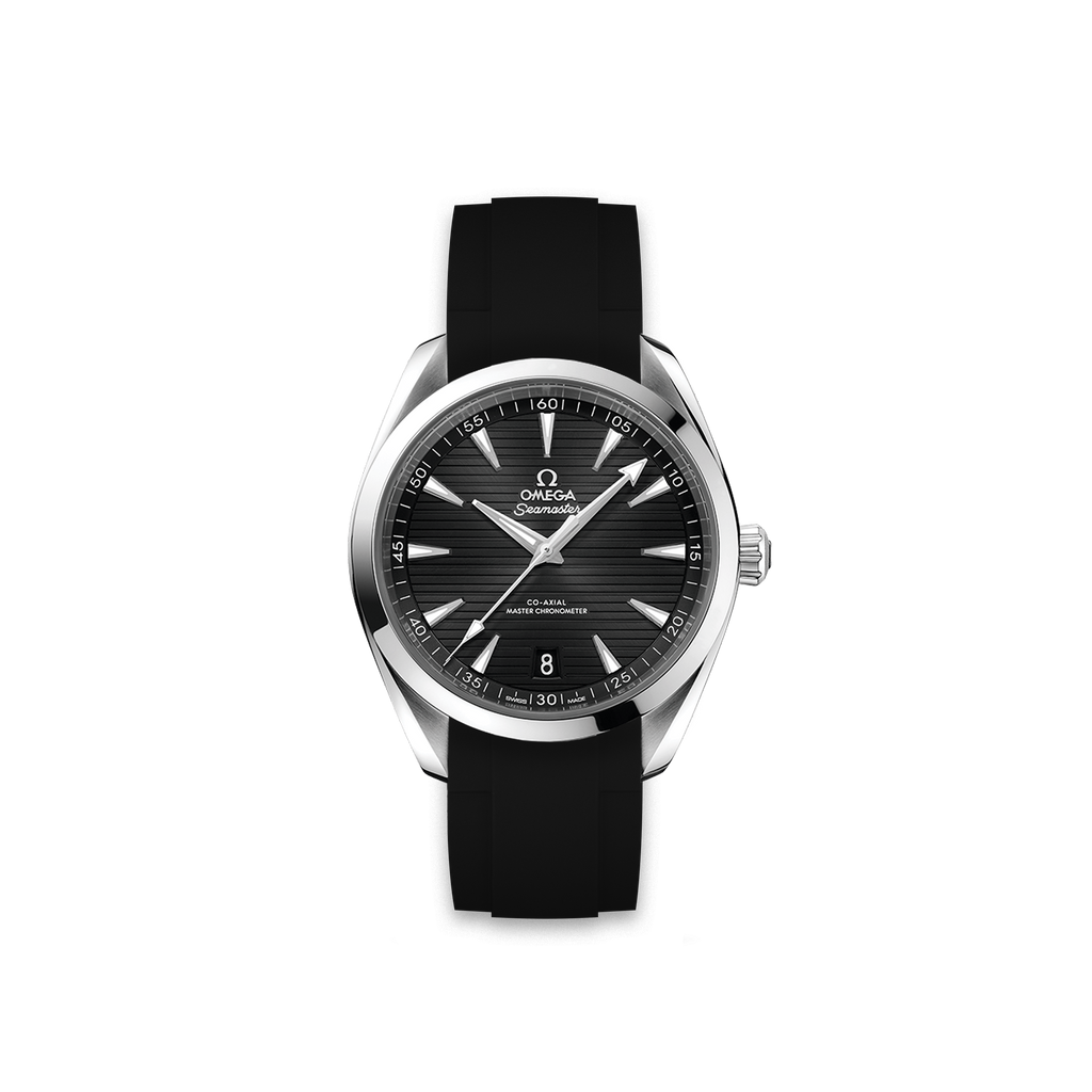 Rubber Strap Omega Seamaster Aqua Terra 150m 41mm Black ZEALANDE