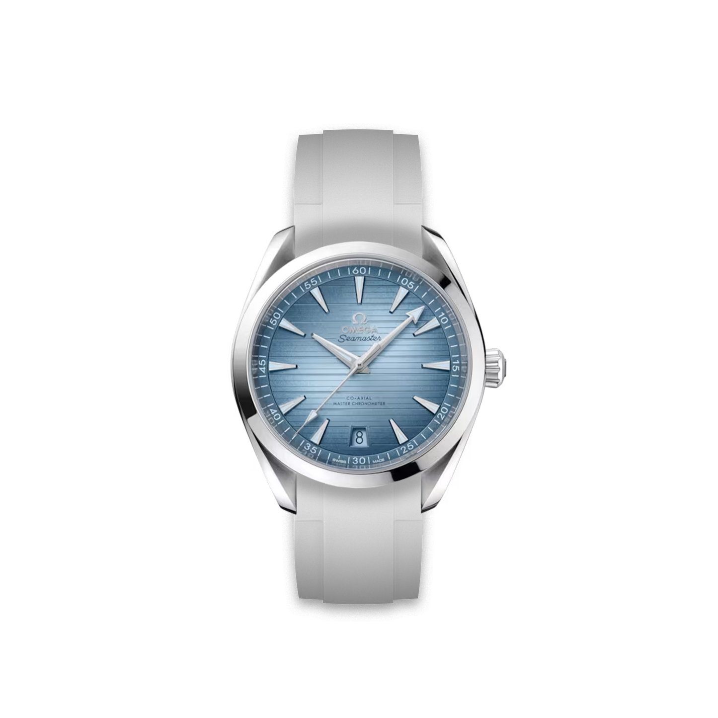 Rubber Strap for OMEGA® Aqua Terra 41MM Summer Blue