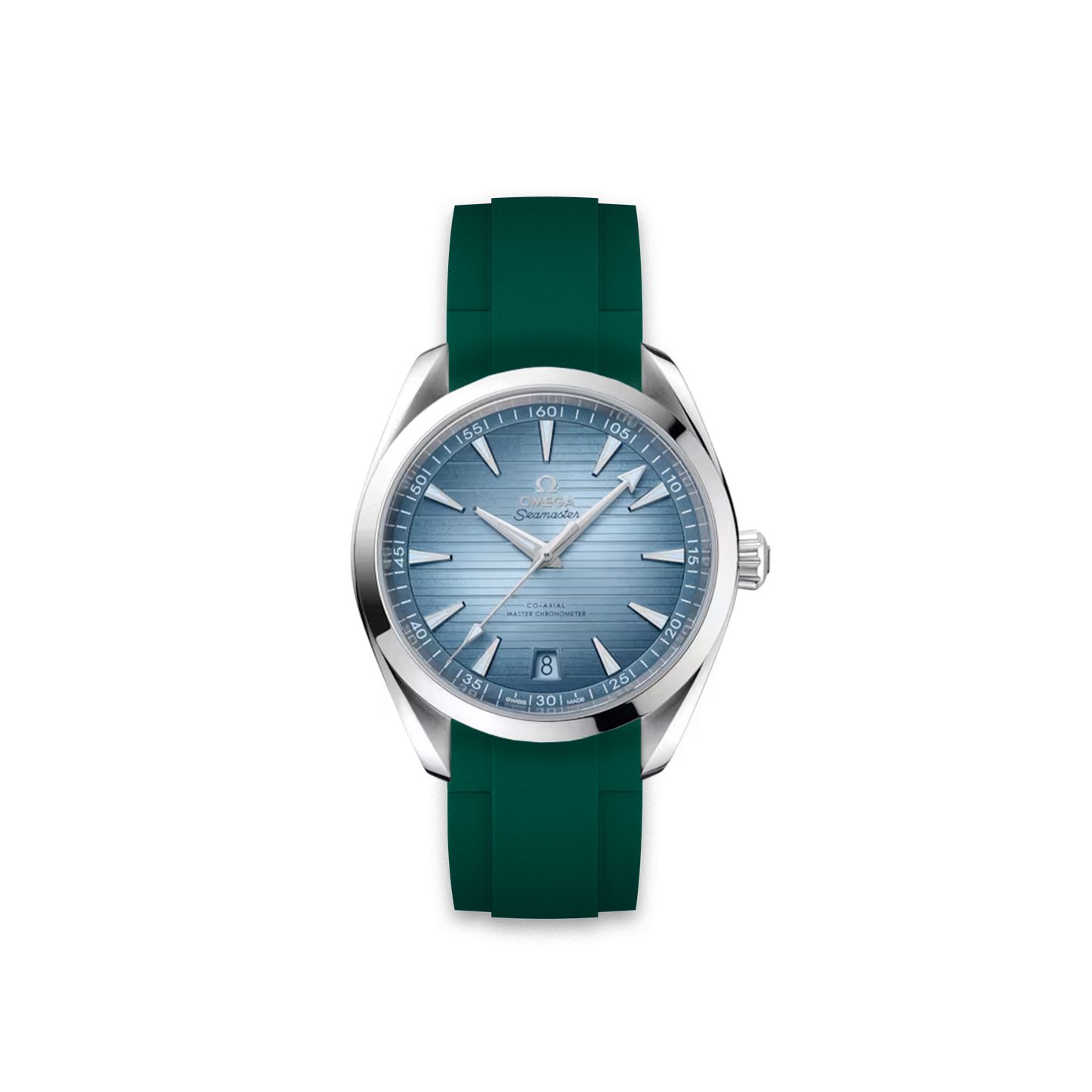 Rubber Strap for OMEGA® Aqua Terra 41MM Summer Blue