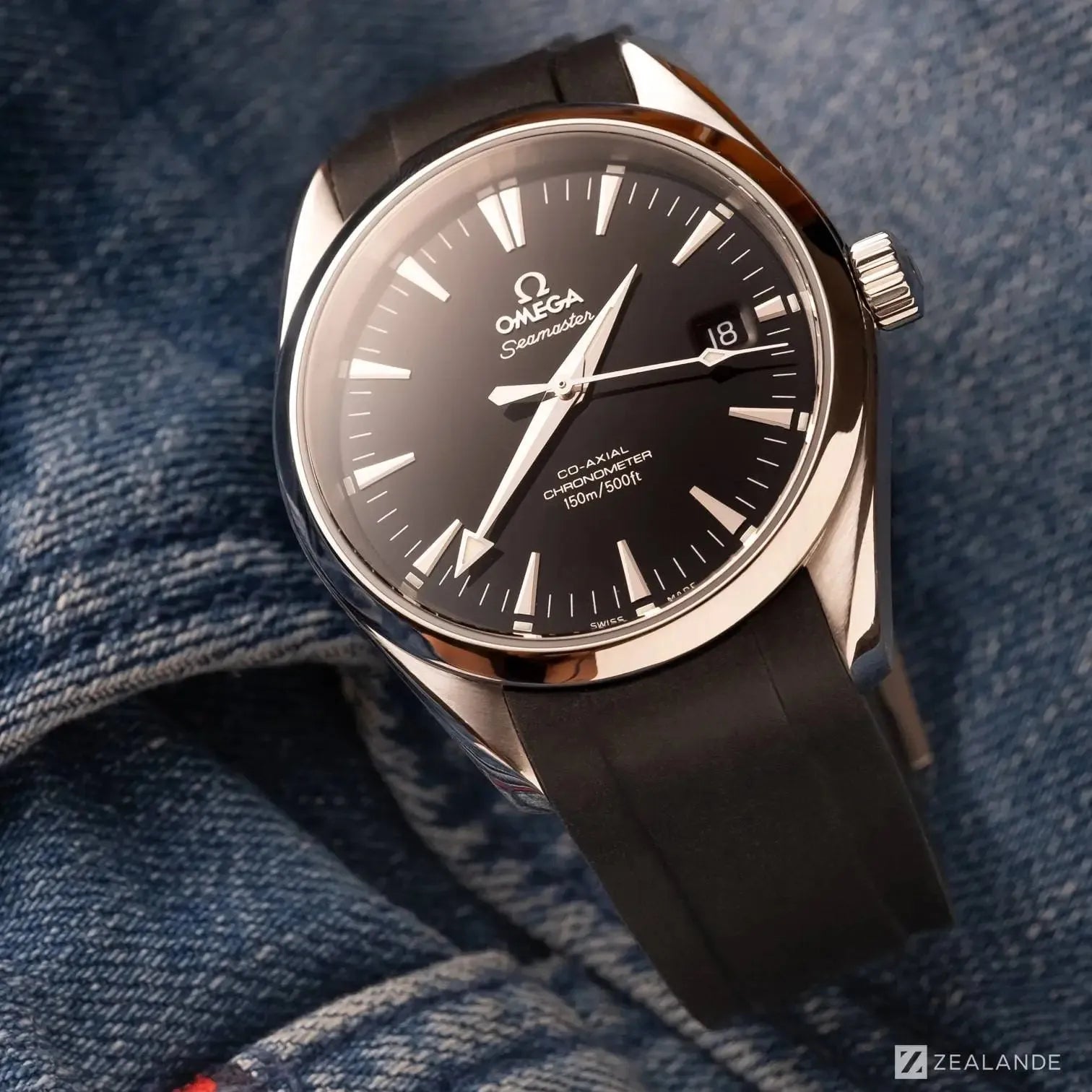 Omega seamaster aqua terra rubber strap online